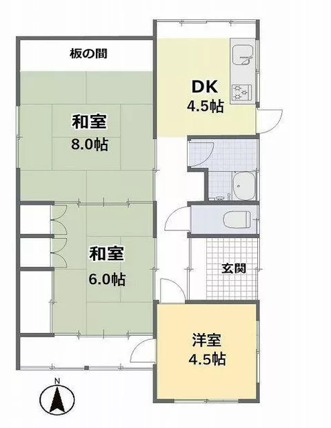 Onomichi City Mukoujima Town (Onomichi Station) Single-story building 3DK