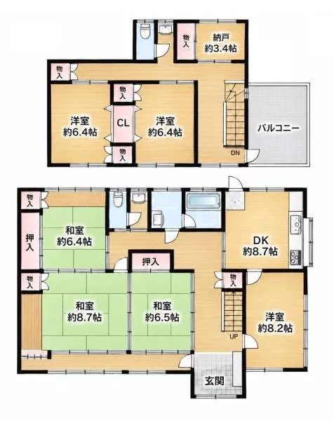 Kashiba City, Sekiya Kita 7-chome (Sekiya Station), 2-story, 6SDK
