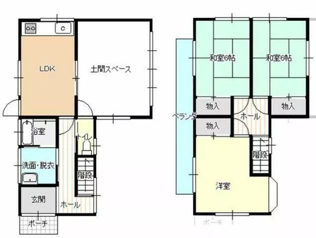 Hikari City, Muromachi Shinkai 1-chome (Hikari Station) 2-story building 3SLDK
