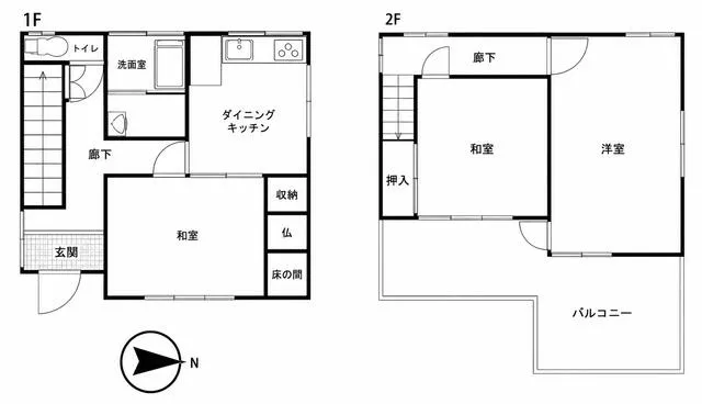Inagi Town, Kitakatsushika District, Oaza Kobari Shinjuku (Hanekawa Station) 2-story 3DK