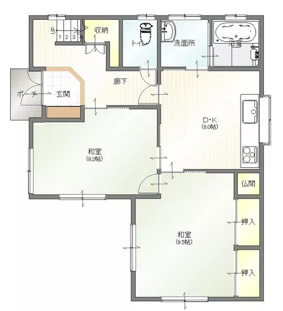 Ichinoseki City, Muroken Town, Orikabe, Yahata Oki (Orikabe Station), 2-story, 4DK