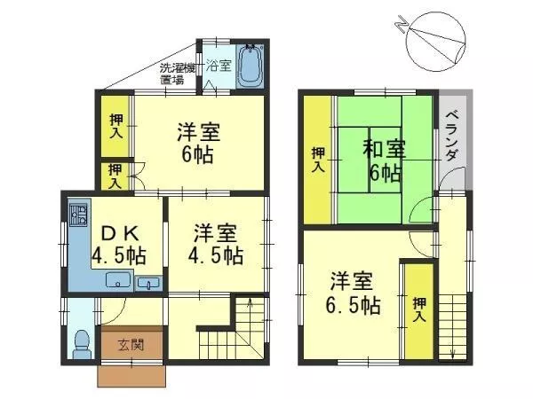 Otsu City, Tanabe-cho (Ishiyamadera Station) 2-story building 4DK