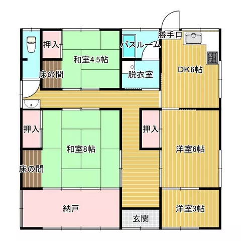 Okayama City, Higashi Ward, Seto Town, Sodo (Mantomi Station), single-story building, 4SDK - Image 2