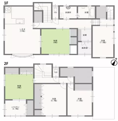 Aomori City, Sakuragawa 9-chome (Tsutsui Station) 2-story 5SLDK