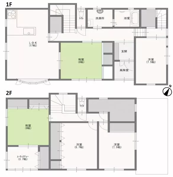 Aomori City, Sakuragawa 9-chome (Tsutsui Station) 2-story 5SLDK