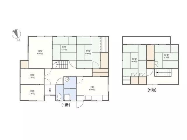 A detached house 2 minutes on foot from Mikawacho bus stop. The interior is in good condition.