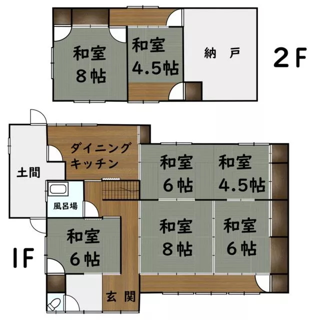 Bungotakada-shi, Bungotakada 2F 7DK

2,000,000 yen