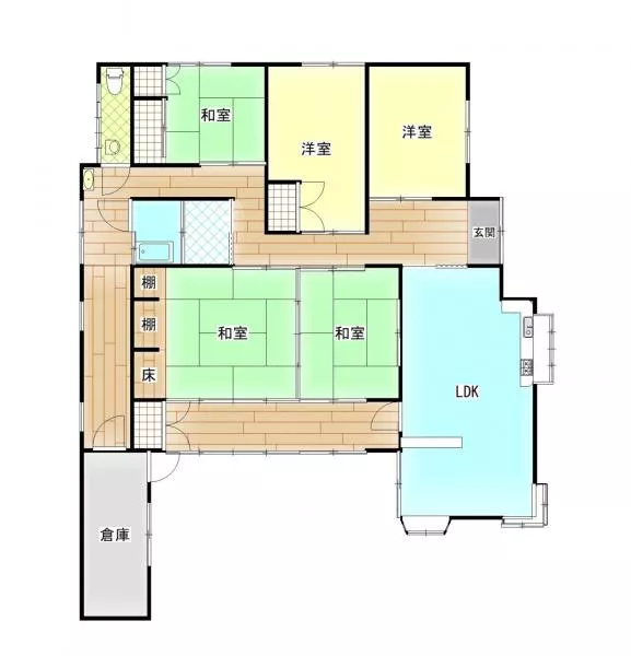 Kobayashi City, Southwest (Kobayashi Station) Single-story building 5LDK