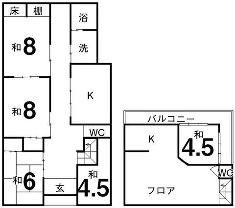 Matsuyama City, Nokotuna, 2-story, 6DK