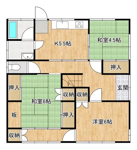 Nankoku City, Kureta, 2-story, 5K
