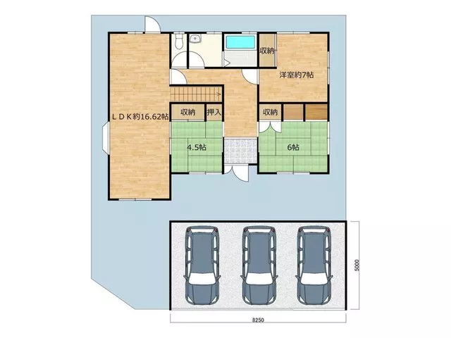 [Open House] Parking lot expansion work / New seismic compatibility / Front road width approximately 5m / Corner lot / Garden space