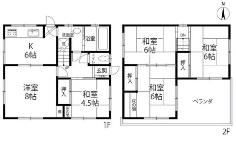 Aza-nakasuji, Komatsushima-cho, Komatsushima-shi, Komatsushima (Minami-Komatsushima Sta.) 2F 5K

2,000,000 yen