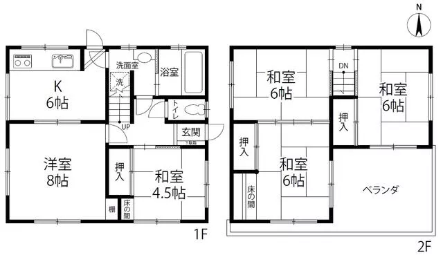 Aza-nakasuji, Komatsushima-cho, Komatsushima-shi, Komatsushima (Minami-Komatsushima Sta.) 2F 5K

2,000,000 yen