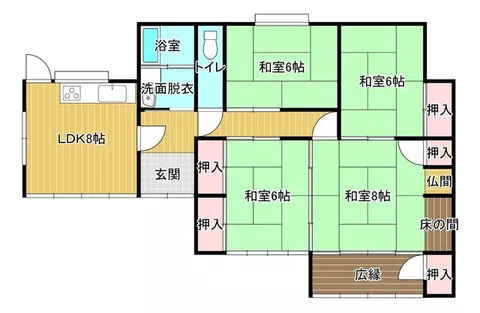 Arao City, Ushimizu (Minami-Arao Station) Single-story building 4DK
