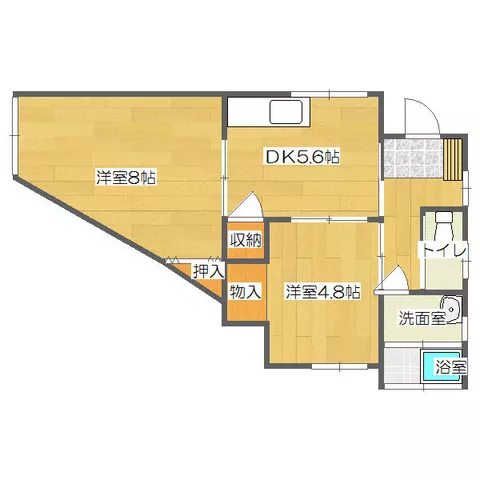 Kitakyushu City Yahatanishi Ward Takamidai 4-chome (Mikamori Station) Single-story building 2K - Image 2