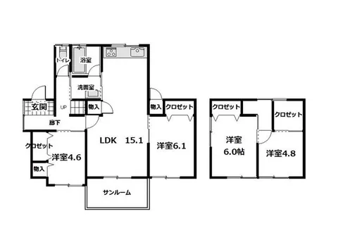 Omihachiman City, Wakaba Town 3-chome (Omihachiman Station) 2-story 4LDK