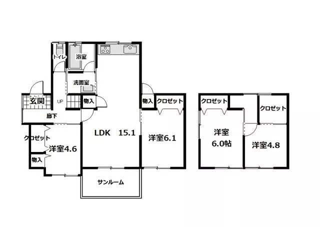 Omihachiman City, Wakaba Town 3-chome (Omihachiman Station) 2-story 4LDK