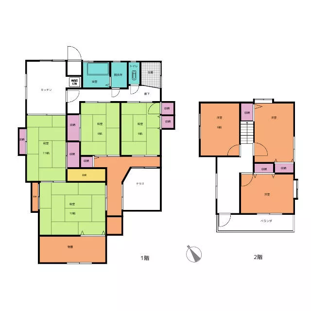 Tonami City Takasu (Higashinojiri Station) 2-story 7K
