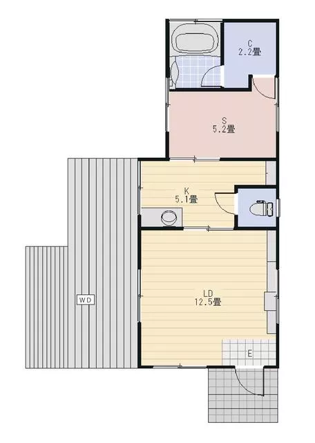Nantan City, Sonobe Town, Okauchioka (Yoshitomi Station) Single-story building, one room
