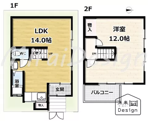 Yawata City, Yawata Nakano-yama, 2-story, 1LDK (Kuzuha Station) 4.2 million yen