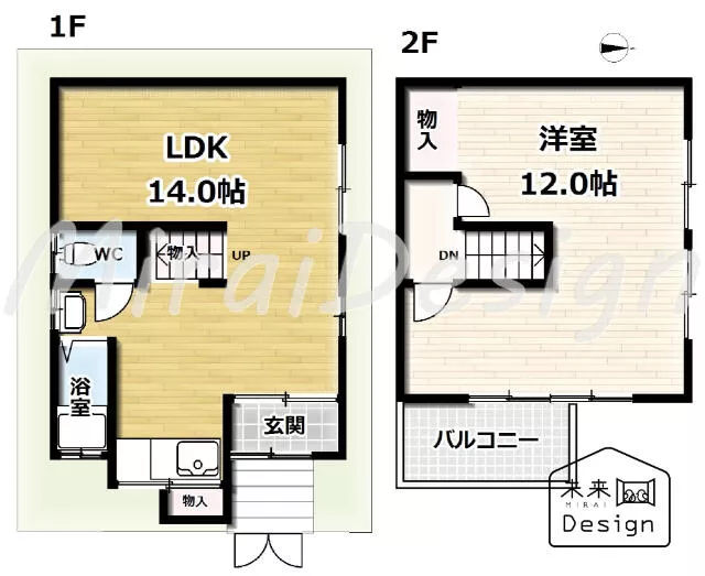 Yawata City, Yawata Nakano-yama, 2-story, 1LDK (Kuzuha Station) 4.2 million yen