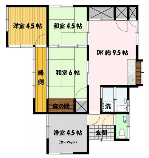 Nagasaki City, Tomachi 3-chome, single-story building, 4DK - Image 2