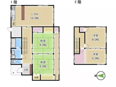 Within 1 kilometer of Kureha Station, corner lot with good sunlight