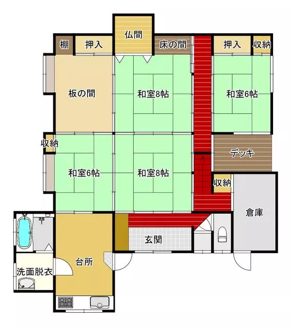 Kaga City, Kojo Town (Kaga Onsen Station) 2-story building, 8DK