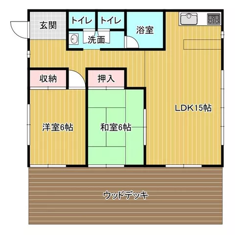 Nasu County, Nasu Town, Oaza Takaku Hei (Kuroiso Station), single-story building, 2LDK