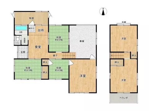 ☆ Corner lot ☆ Parking for 3 cars ☆ South-facing ☆ Independent washbasin ☆ Garage ☆ Ample storage ☆ About 8 minutes on foot to the convenience store ☆