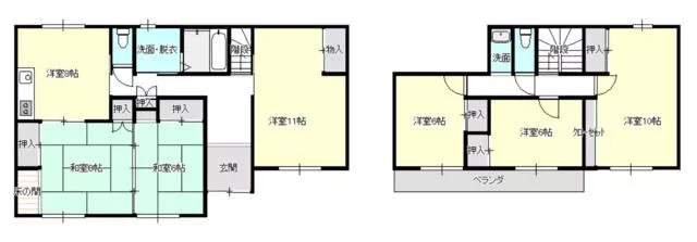 Higashine City, Kamimachi Minami 2-chome (Randagawa Station) 2-story 6DK
