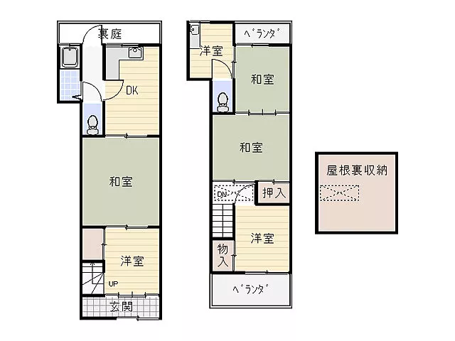 Used single-family home in Nishi-Nari Ward, Osaka City, Senbon Naka