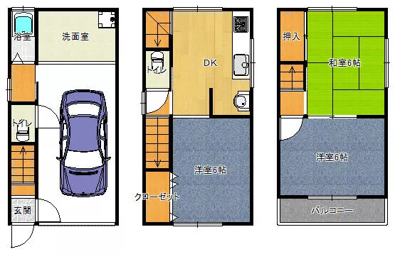 Higashi Osaka City, Wakae Higashi 4-chome (Wakae Iwata Station) 3-story 3DK