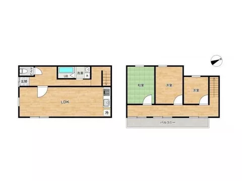 ☆3LDK + balcony☆Good sunlight☆Quiet residential area☆About 2 minutes on foot to the convenience store