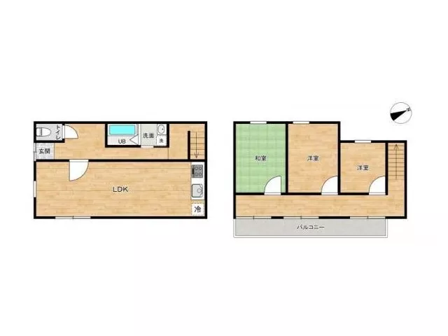 ☆3LDK + balcony☆Good sunlight☆Quiet residential area☆About 2 minutes on foot to the convenience store