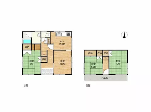Asakuchi County, Satosho Town, Oaza Shinjo Green Crest (Satosho Station) 2-story 4DK