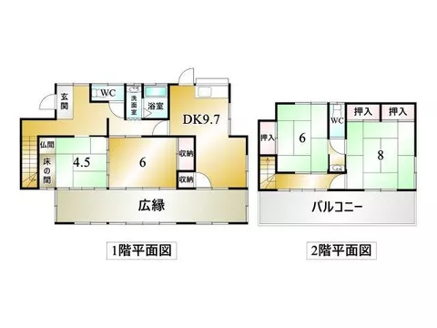 A south-facing 4DK that has been renovated and is comfortable to live in. Located in a quiet residential area with good sunlight. - Image 2