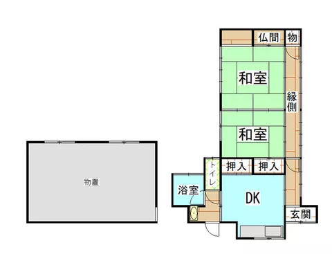 Kamo District, Yaotsu Town, Yaotsu (Akechi Station), single-story, 2DK