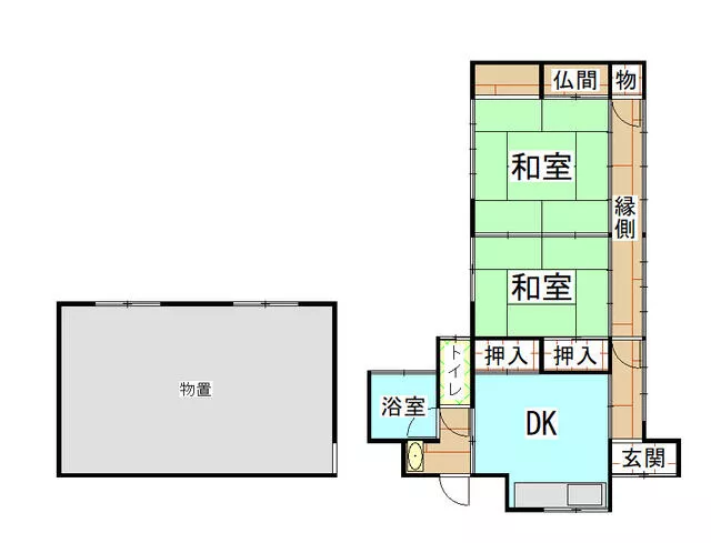 Kamo District, Yaotsu Town, Yaotsu (Akechi Station), single-story, 2DK