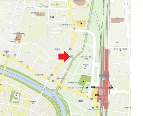 Awara City, Harumiya 2-chome (Ashihara Onsen Station), 2-story, 6DK
