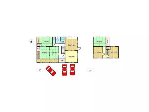 ◆Spacious parking space for 3 cars♪◆Only 3 minutes to elementary school and 2 minutes to junior high school,安心です♪