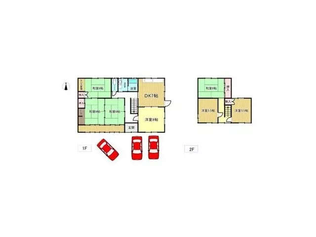 ◆Spacious parking space for 3 cars♪◆Only 3 minutes to elementary school and 2 minutes to junior high school,安心です♪