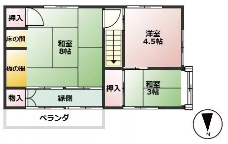 Nagasaki City, Nishikojima 2-chome (Sofukuji Station), 2-story, 5DK