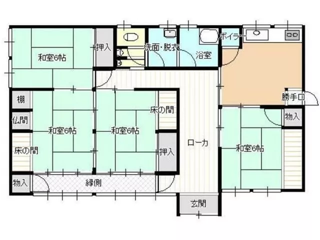 Parking for 3 or more cars, land over 100 tsubo, quiet residential area, Japanese-style room, garden over 10 tsubo, flat land.