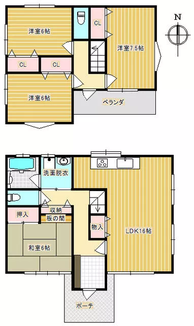 Takasaki City, Shimomurotamachi (Gunma Yahata Station), 2-story, 4LDK