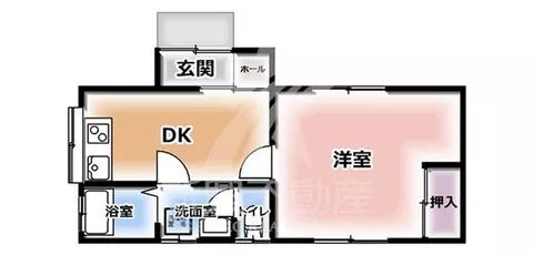 Miyakonojo City, Ankyu Town, 1-story building, 1DK