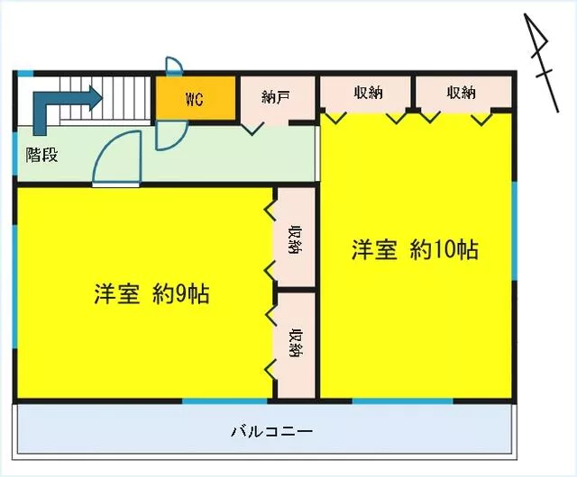 Oi-gun Oi-cho Nojiri (Wakasa-Hongō Station) 2-story 2LDK