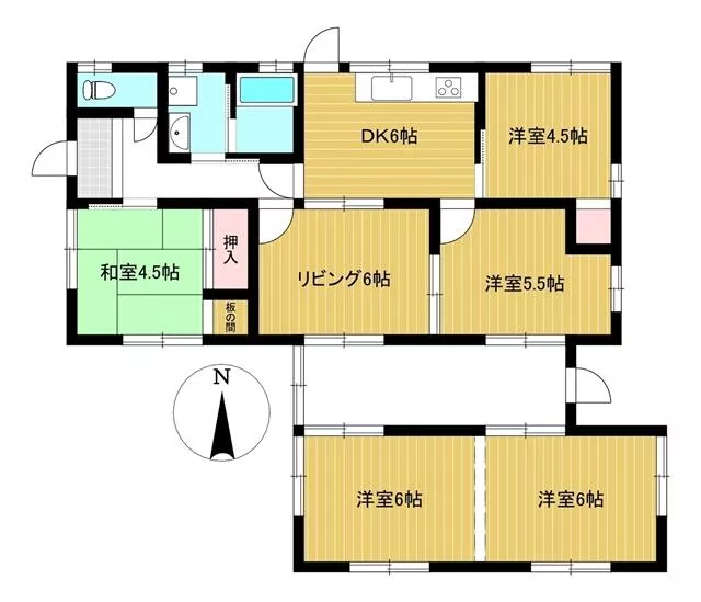 Marugame City, Gunya Town (Zentsuji Station) 1-story 5LDK
