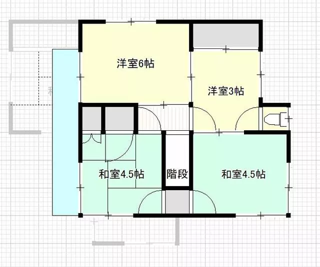 Kure City, Sanwa Town (Kure Station) 2-story building, 6DK