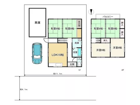 Parking space for 2 cars! One of them is in a garage with a shutter, so your valuable car is safe! - Image 3